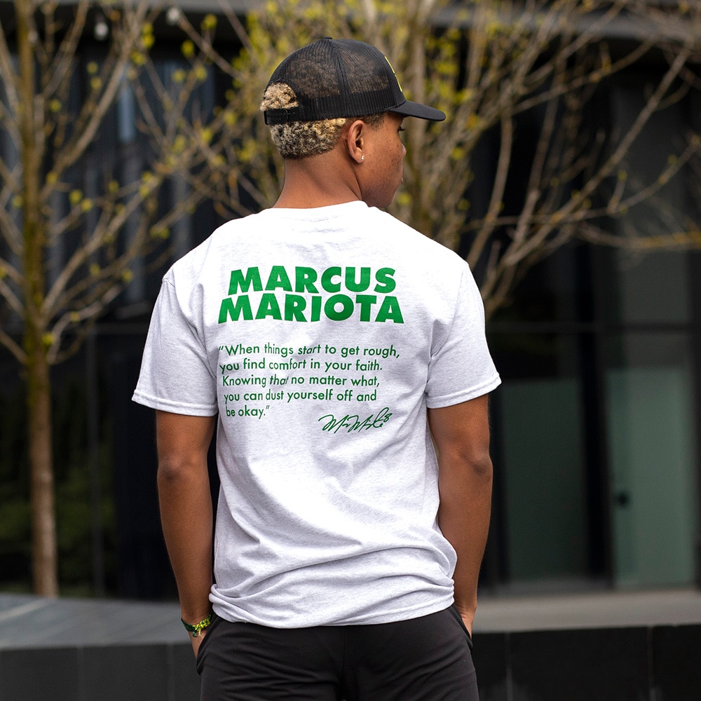 Legends of Oregon, Marcus Mariota, McKenzie SewOn, T-Shirt